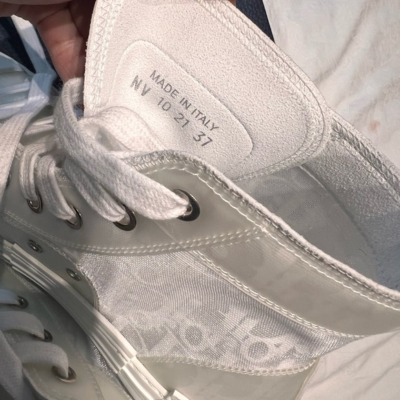White Dior B23 High-Top Sneaker Oblique Canvas - Picture 10 of 11